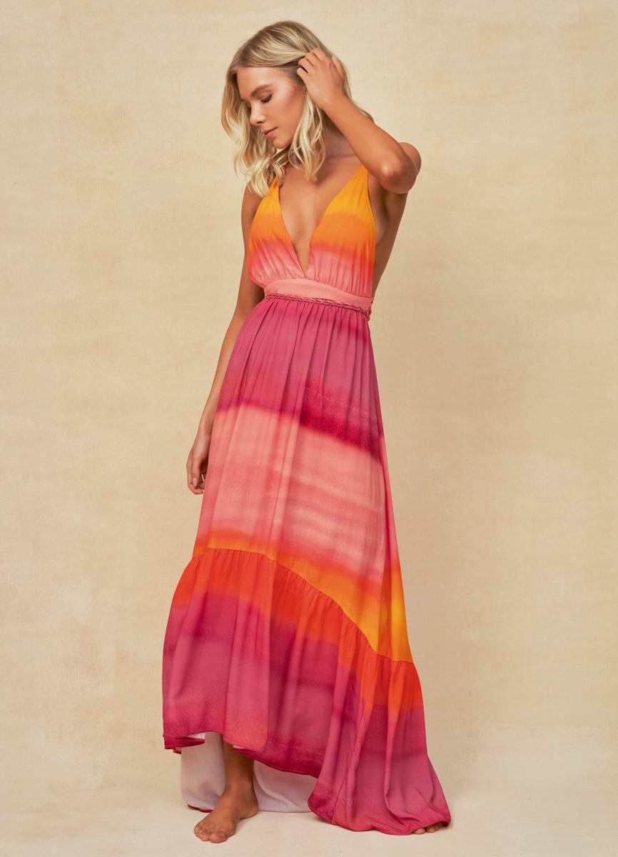 Maaji Sunrise Dye Moon Bay Long Dress Big Sun Beachwear and Tanning Maaji Sunrise Dye Moon Bay Long Dress Big Sun Beachwear and Tanning
