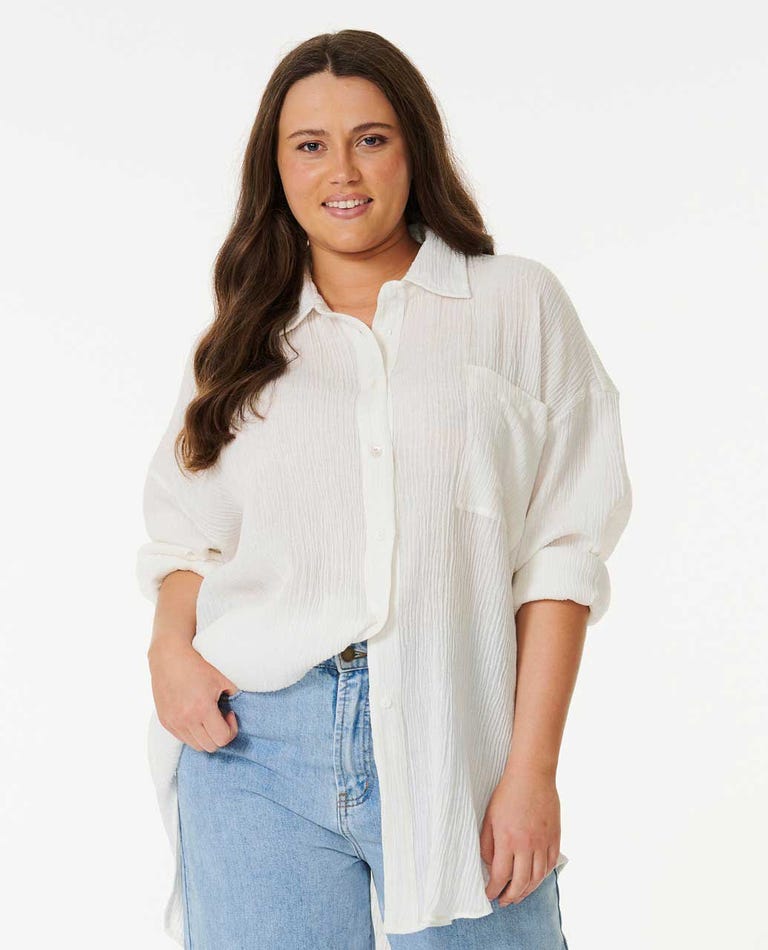 Rip Curl Premium Linen L/S Shirt - Womens Blouse - Big Sun Vernon  | Okanagan Beachwear