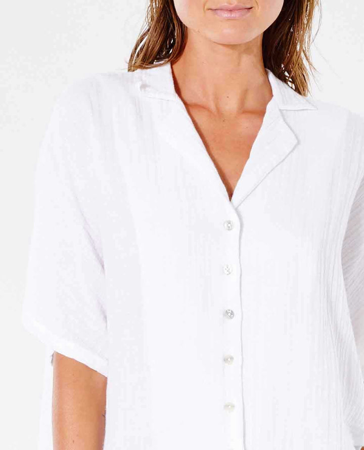 Rip Curl Premium Surf Short Sleeve Shirt - Womens Blouse - Big Sun Vernon  | Okanagan Beachwear