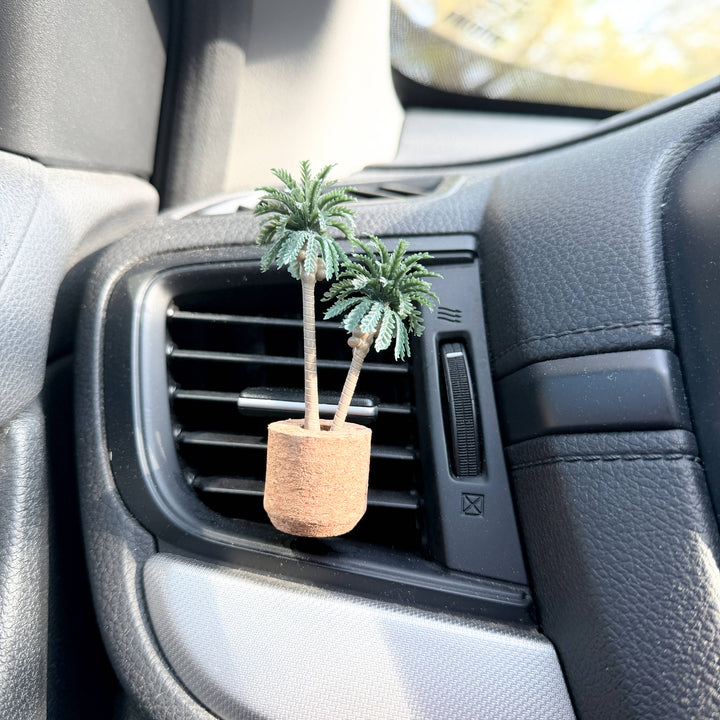 Vroom Blooms Palm Tree Vent Clip Car Air Diffuser Reusable