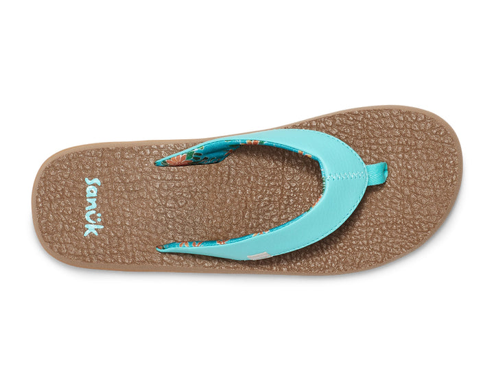 Sanuk Yoga Mat Vintage Floral - Womens Flip Flops - Big Sun Vernon  | Okanagan Beachwear