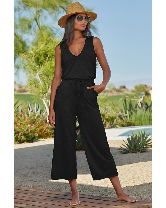 Pleated wide leg backless jumpsuit – Midrand Marabastad