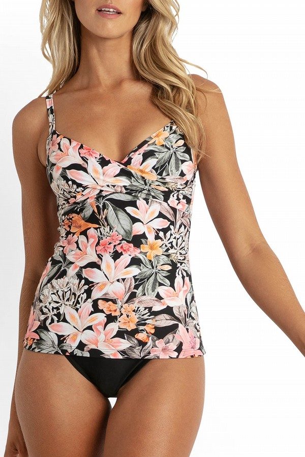 Azura Rome Twist Front Singlet - Womens Tankini Bikini Tops - Big Sun Vernon  | Okanagan Beachwear