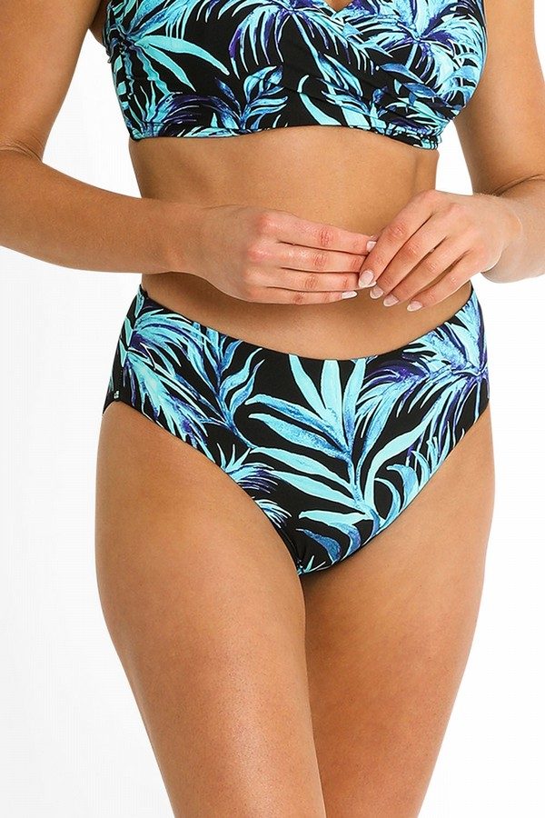 Azura Pina Colada Mid Rise Pant - Womens Mid Bikini Bottoms - Big Sun Vernon  | Okanagan Beachwear