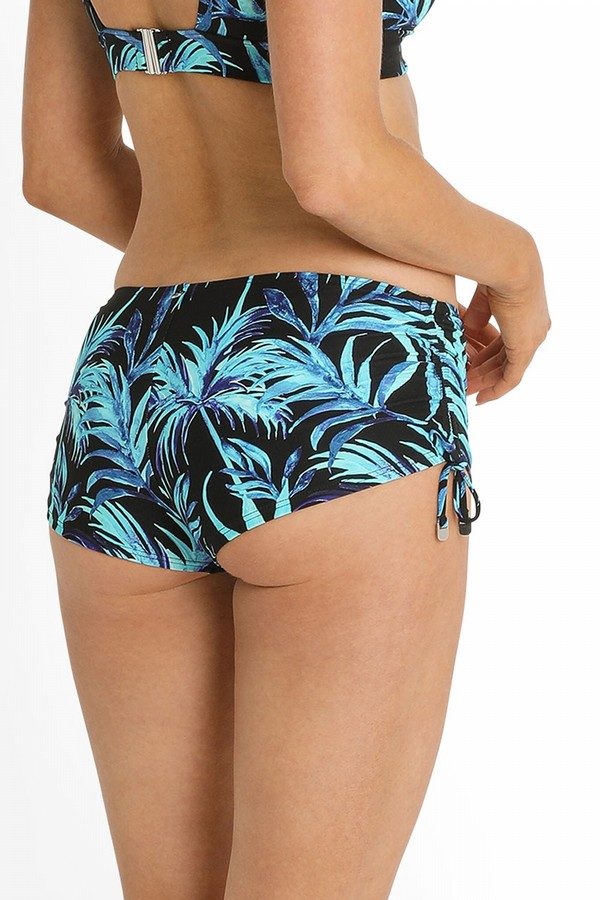 Azura Pina Colada Tieside Boyleg Bottom - Womens Swim Short Bikini Bottoms - Big Sun Vernon  | Okanagan Beachwear