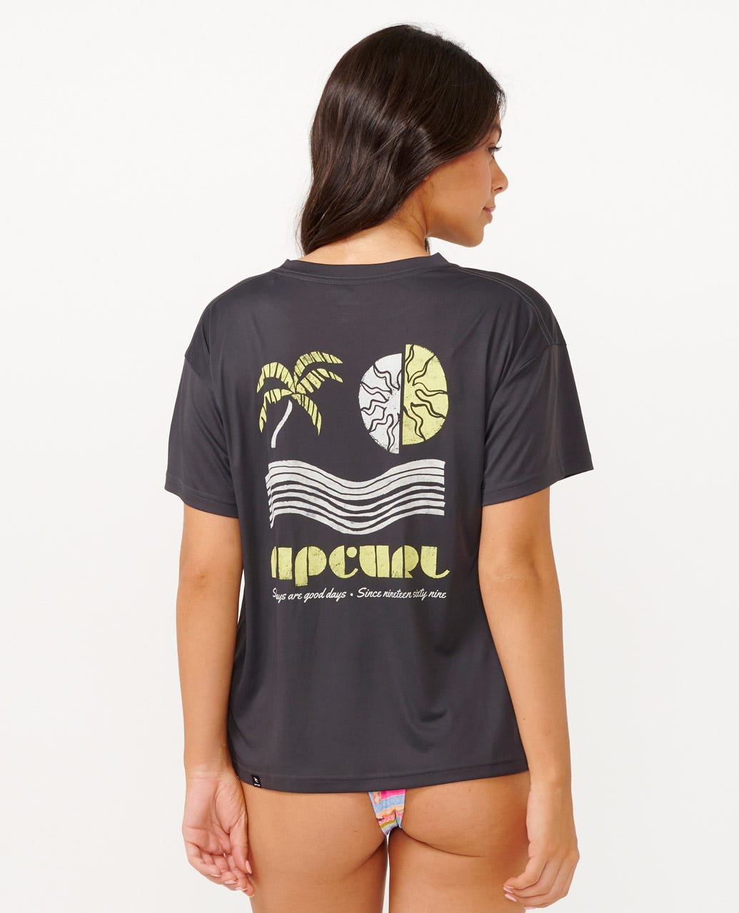 Rip Curl Beach Party UPF Surflite Tee - Womens Short Sleeve Rashguards - Big Sun Vernon  | Okanagan Beachwear