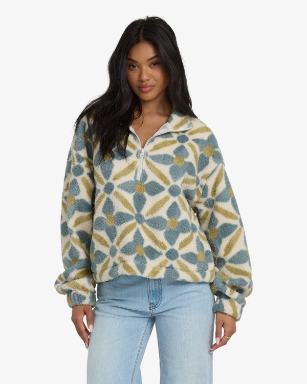 Billabong All The Time 1/2 Zip Sherpa