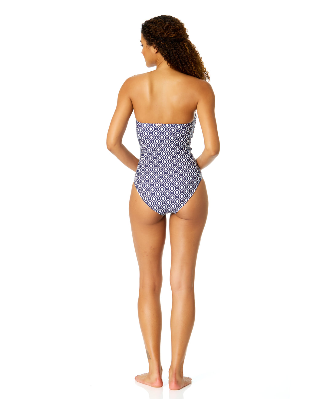 Anne Cole Azzurra Geo Twist Strapless 1pc
