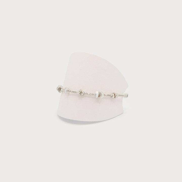 Caracol Metal and Imitation Shell Bracelet