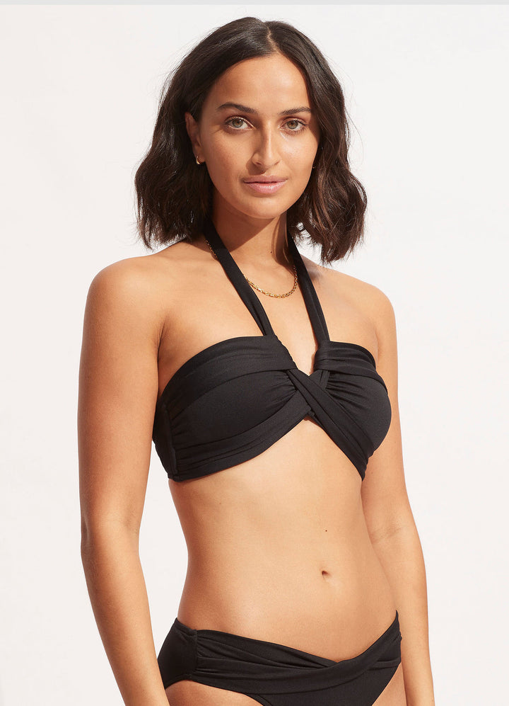 Seafolly Collective Halter Bandeau - Womens Halter Bikini Tops - Big Sun Vernon  | Okanagan Beachwear
