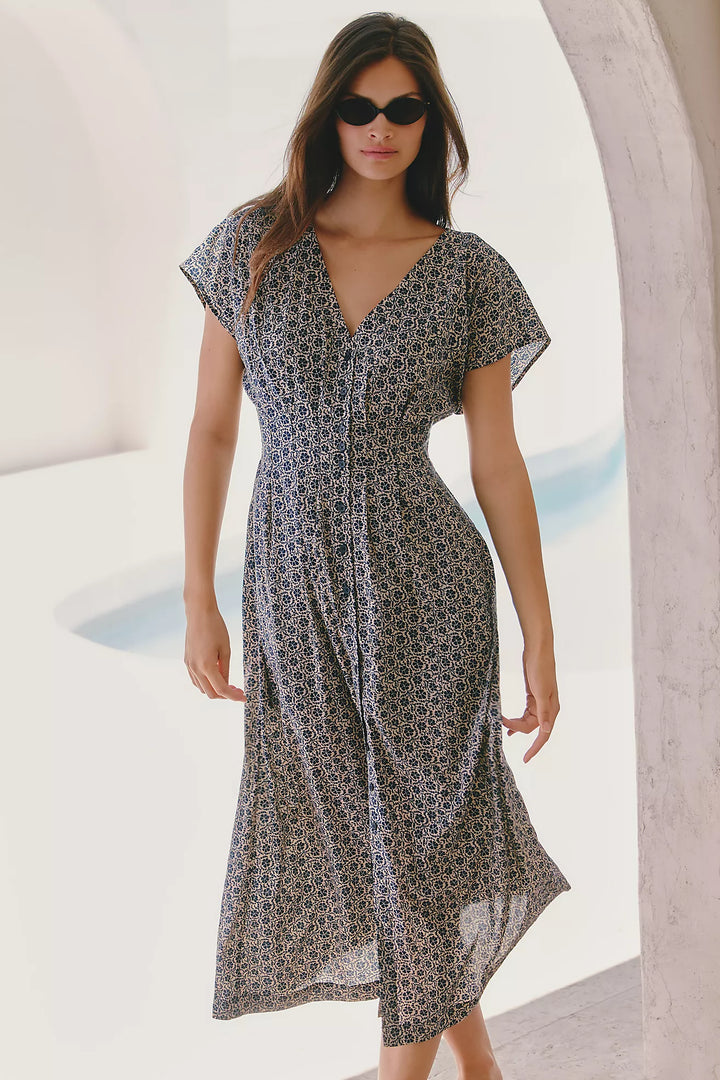 Z-Supply Sanna Iris Floral Midi Dress