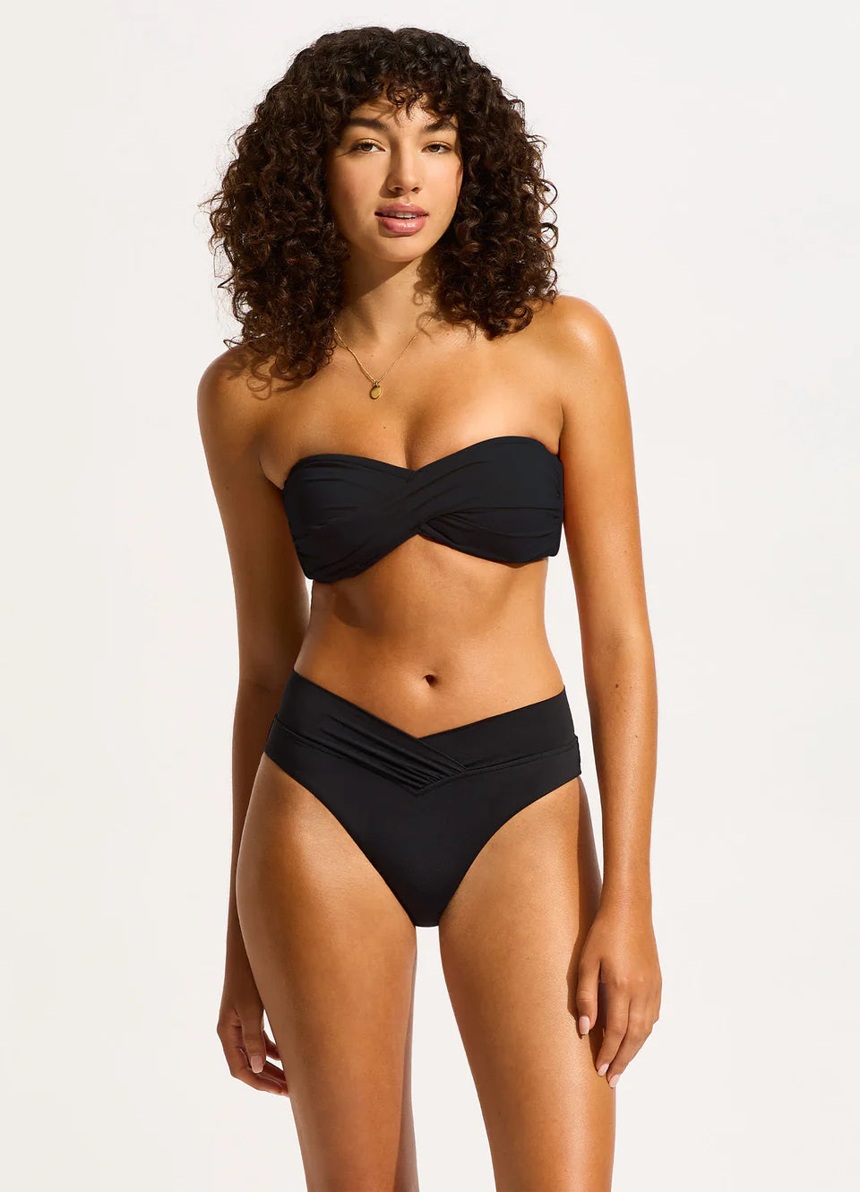 Seafolly V Front High Cut Bikini Bottom