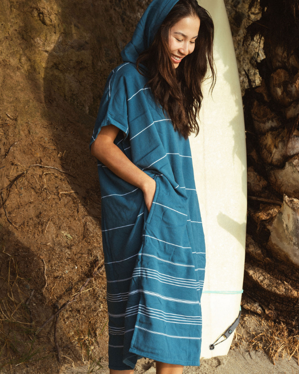 Sand Cloud Hooded Poncho - Womens Casual Coverups - Big Sun Vernon  | Okanagan Beachwear