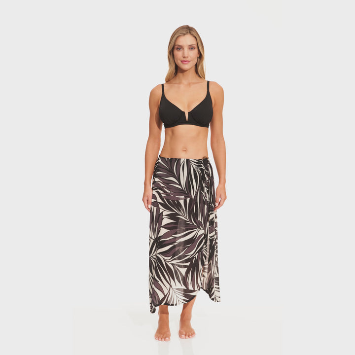 Anne Cole Palm Chic Ring Sarong Skirt - Womens Sarongs - Big Sun Vernon  | Okanagan Beachwear