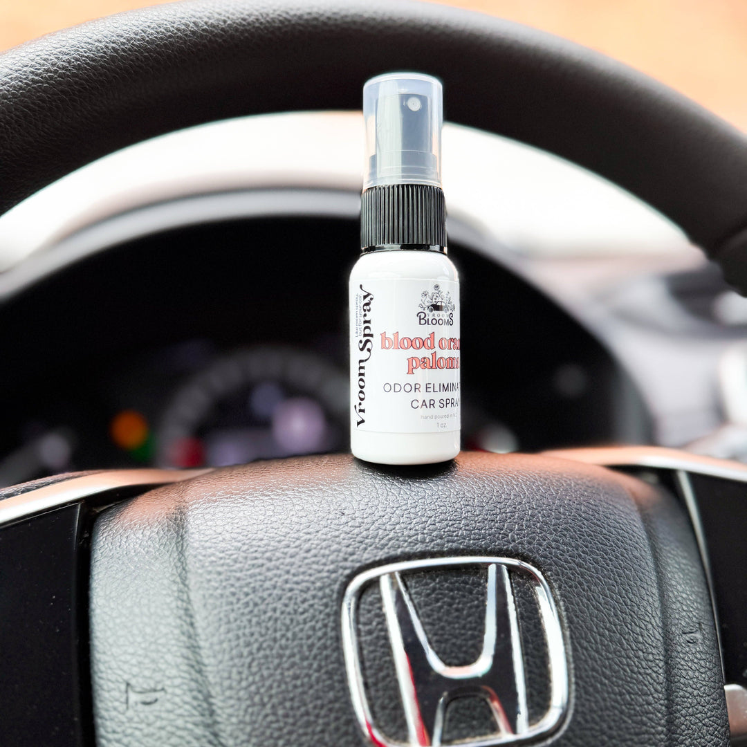 Vroom Blooms Spray Odor Eliminating Car Air Freshener & Interior Spray - Handmade in the USA