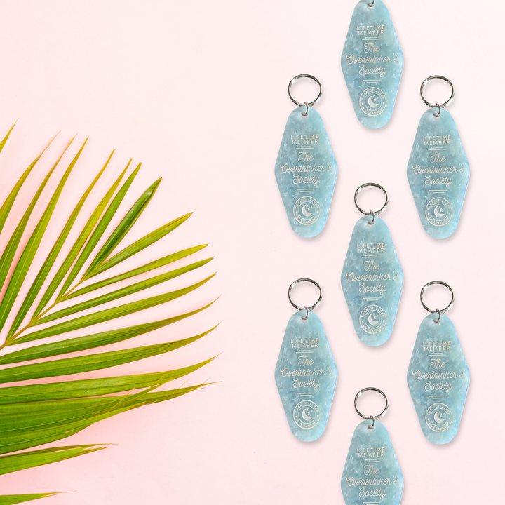 The Overthinker's Society Motel Keychain