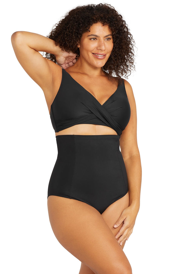 Artesands Sculpt Michelangelo High Waist Bottom - Womens High Waisted Bikini Bottoms - Big Sun Vernon  | Okanagan Beachwear