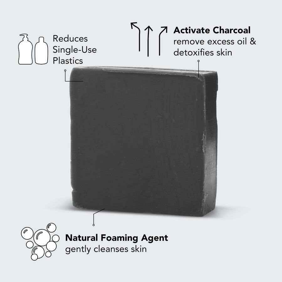 Kitsch Charcoal Detoxifying Body Wash Bar - Soap - Big Sun Vernon  | Okanagan Beachwear