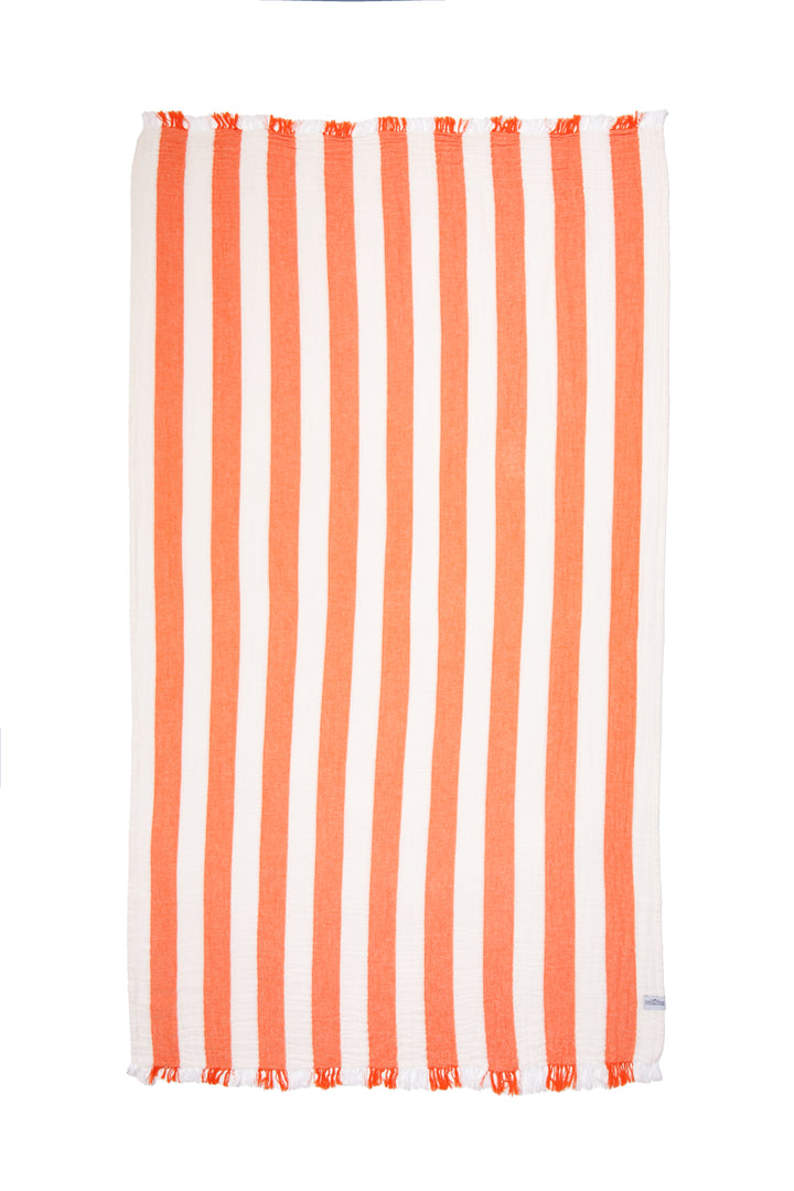Tofino Towel Banks Muslin Gauze Stripe Towel - Beach Towels - Big Sun Vernon  | Okanagan Beachwear