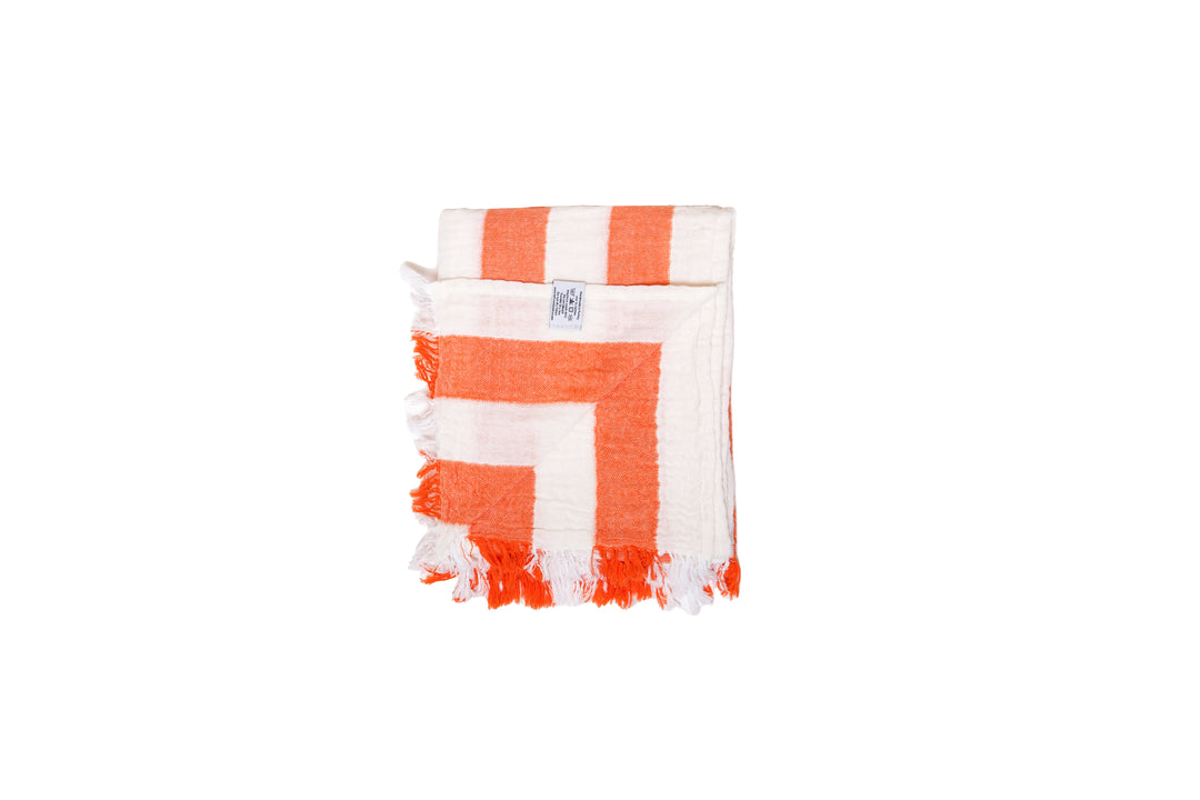 Tofino Towel Banks Muslin Gauze Stripe Towel - Beach Towels - Big Sun Vernon  | Okanagan Beachwear