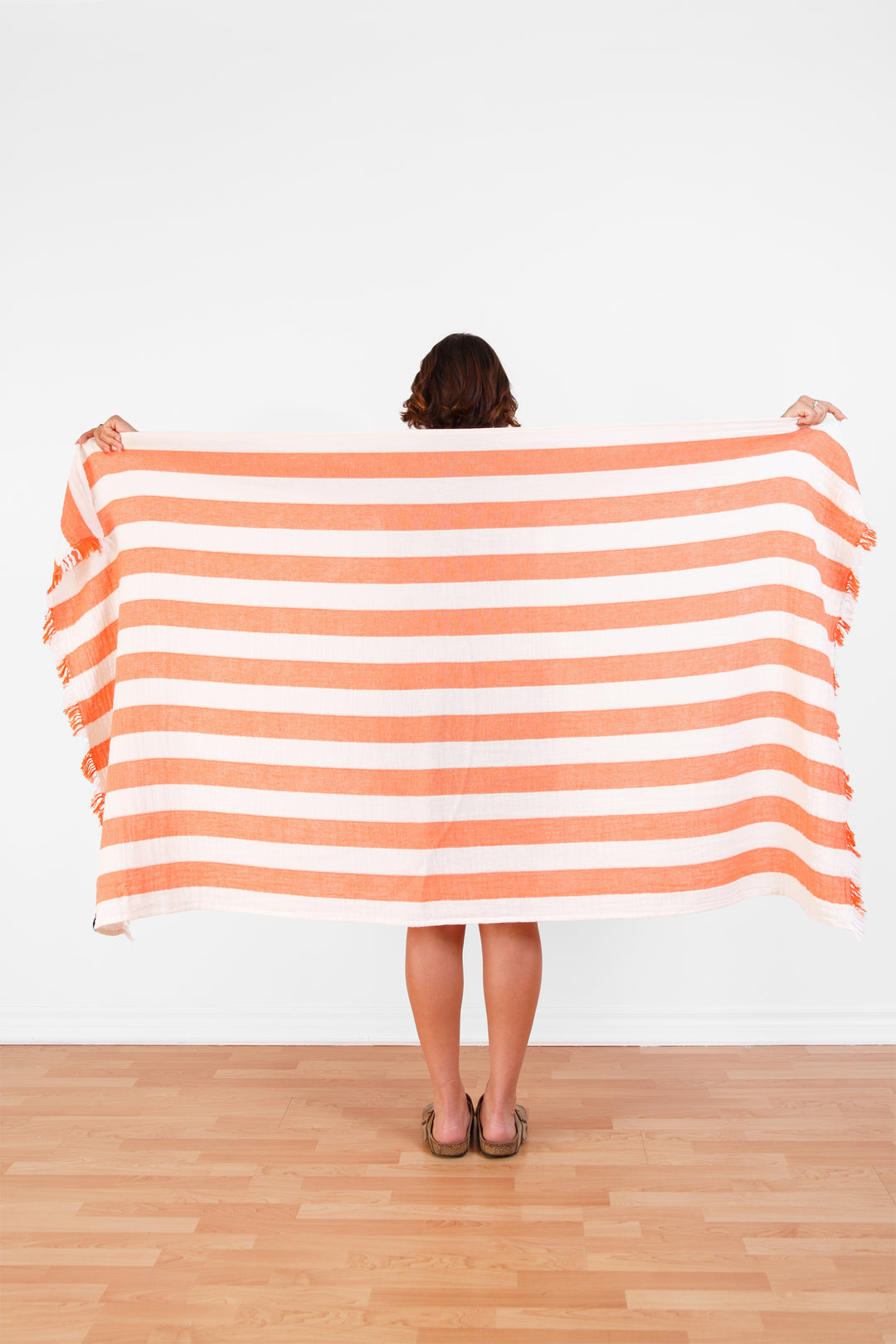 Tofino Towel Banks Muslin Gauze Stripe Towel - Beach Towels - Big Sun Vernon  | Okanagan Beachwear