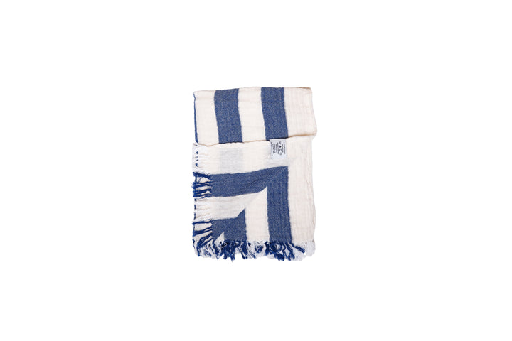 Tofino Towel Banks Muslin Gauze Stripe Towel - Beach Towels - Big Sun Vernon  | Okanagan Beachwear