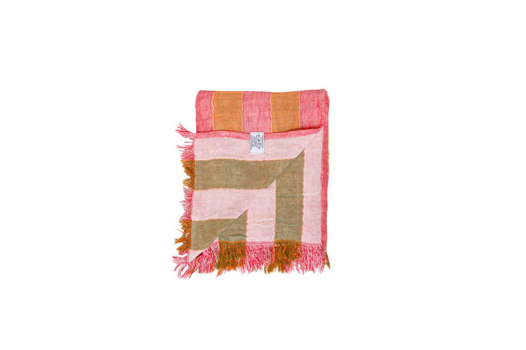 Tofino Towel Banks Muslin Gauze Stripe Towel - Beach Towels - Big Sun Vernon  | Okanagan Beachwear
