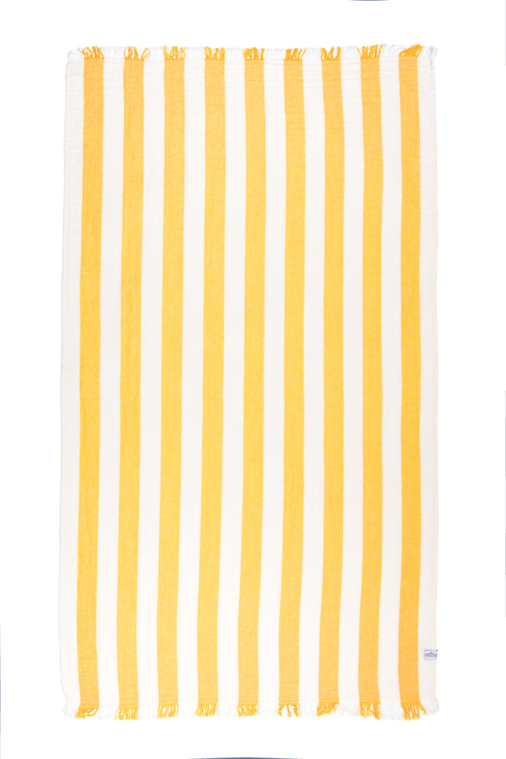 Tofino Towel Banks Muslin Gauze Stripe Towel - Beach Towels - Big Sun Vernon  | Okanagan Beachwear
