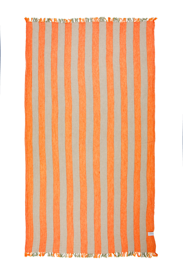 Tofino Towel Banks Muslin Gauze Stripe Towel - Beach Towels - Big Sun Vernon  | Okanagan Beachwear
