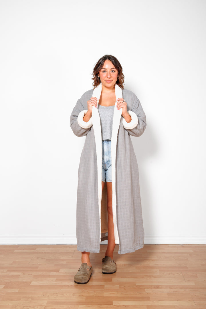 Tofino Towel Boreal Fleece Robe - Womens Sleep Tops - Big Sun Vernon  | Okanagan Beachwear