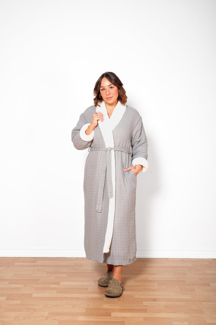 Tofino Towel Boreal Fleece Robe - Womens Sleep Tops - Big Sun Vernon  | Okanagan Beachwear