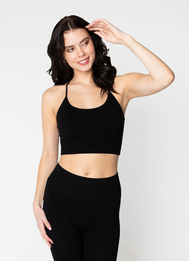 C'est Moi Bamboo Ribbed Cross Back Top - Womens Tank - Big Sun Vernon  | Okanagan Beachwear