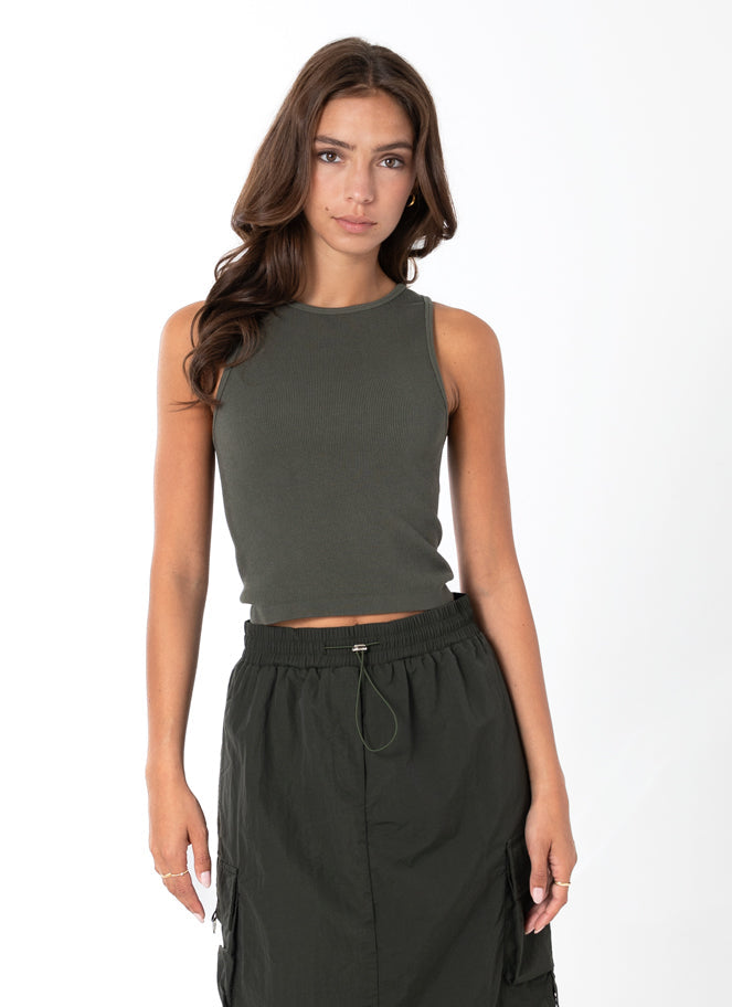 C'est Moi Bamboo Ribbed Tank - Womens Tank - Big Sun Vernon  | Okanagan Beachwear