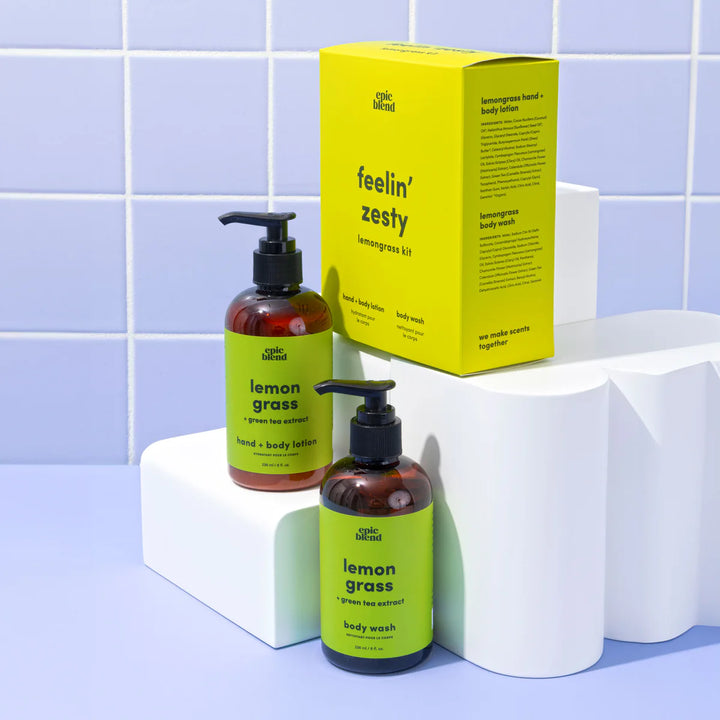Epic Blend Feelin'Zesty - Lemongrass Kit - Body Lotions - Big Sun Vernon  | Okanagan Beachwear
