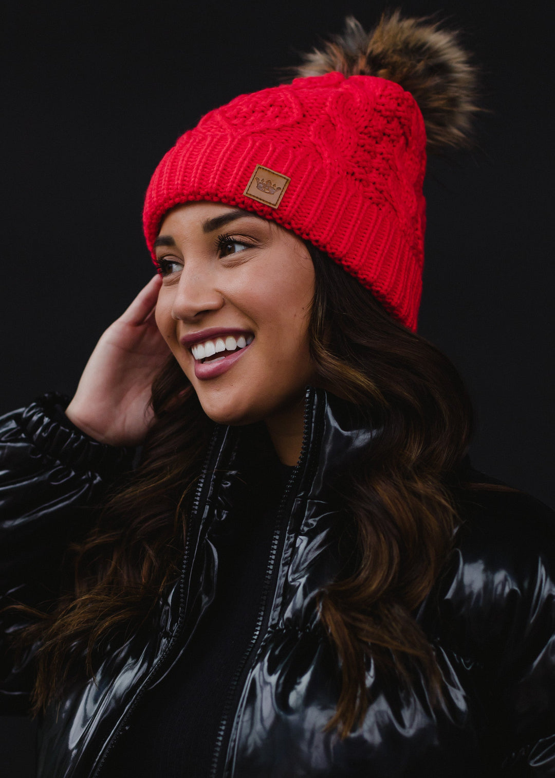 Panache Cuffed Cable Knit Fleece Lined Hat - Toques - Big Sun Vernon  | Okanagan Beachwear