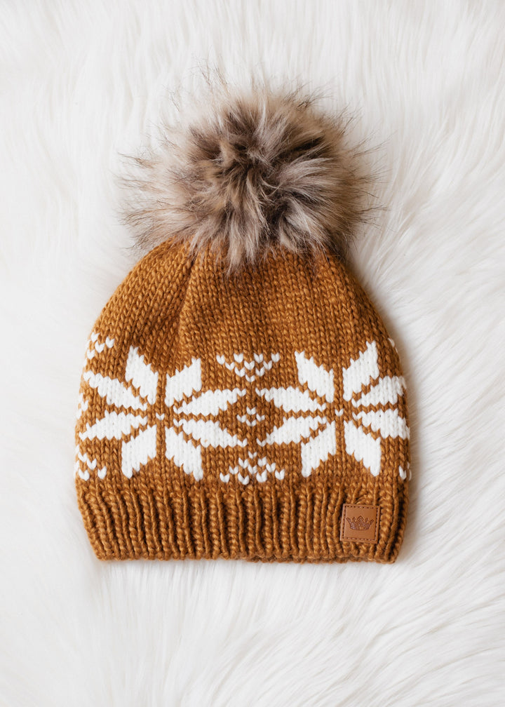 Panache Snowflake Knit Hat - Toques - Big Sun Vernon  | Okanagan Beachwear