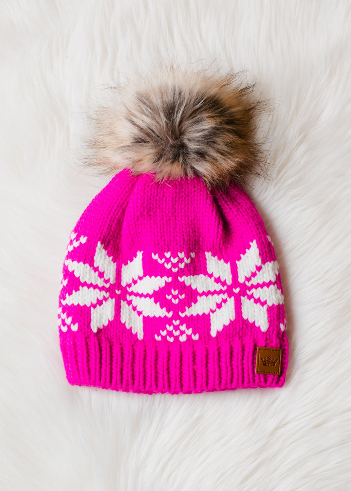 Panache Snowflake Knit Hat - Toques - Big Sun Vernon  | Okanagan Beachwear