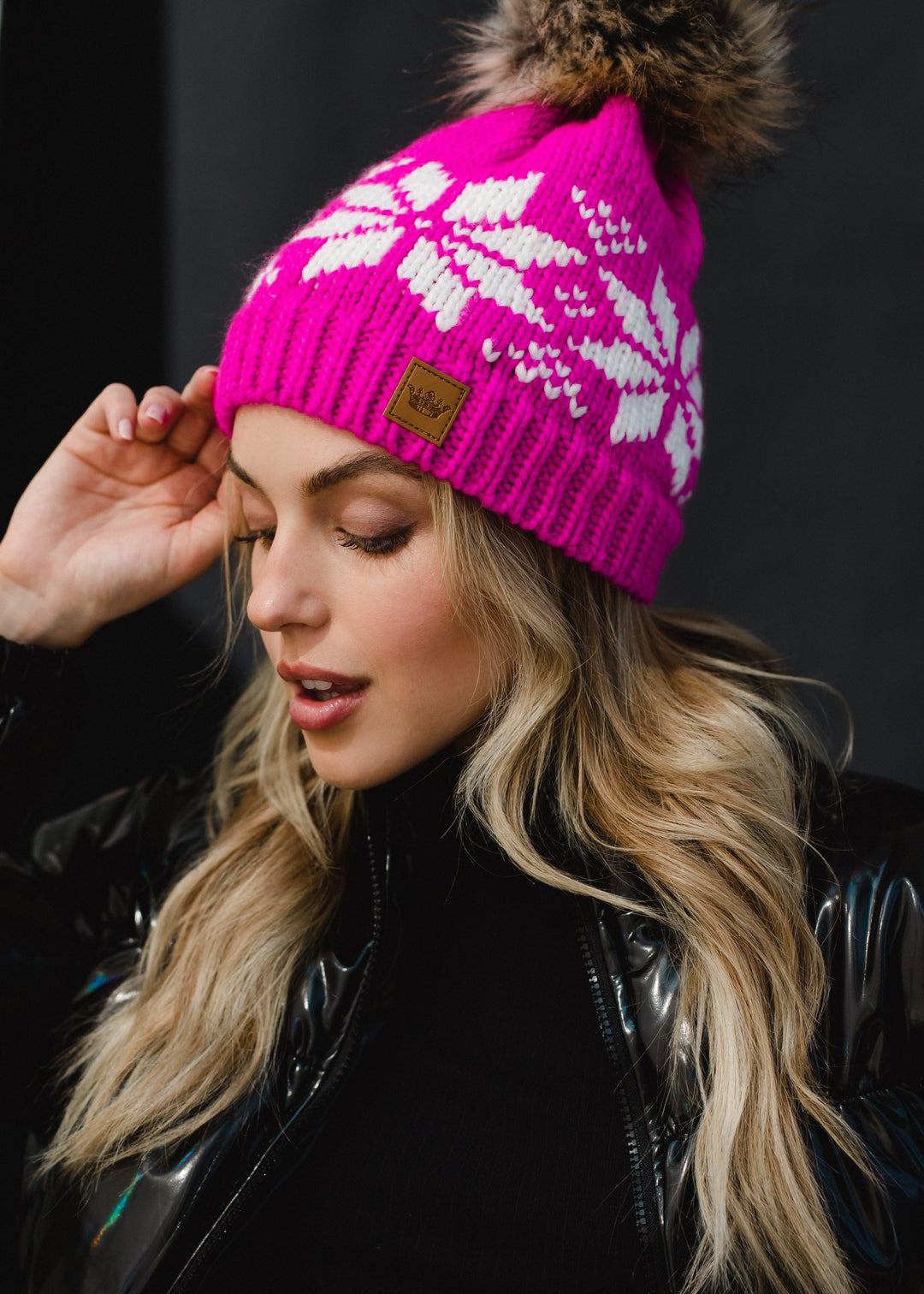 Panache Snowflake Knit Hat - Toques - Big Sun Vernon  | Okanagan Beachwear