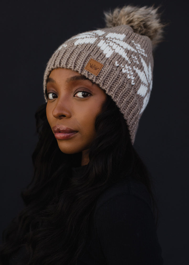 Panache Snowflake Knit Hat - Toques - Big Sun Vernon  | Okanagan Beachwear