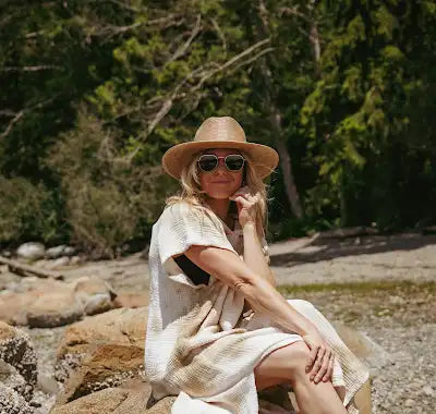 Tofino Towel Holden Tie-dye Unisex Poncho - Womens Casual Coverups - Big Sun Vernon  | Okanagan Beachwear