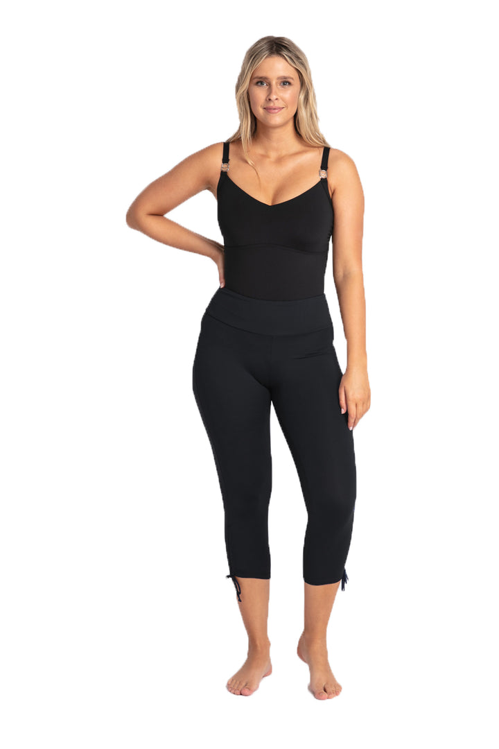 Azura Basix Capri Swim Pant - Womens Swim Short Bikini Bottoms - Big Sun Vernon  | Okanagan Beachwear