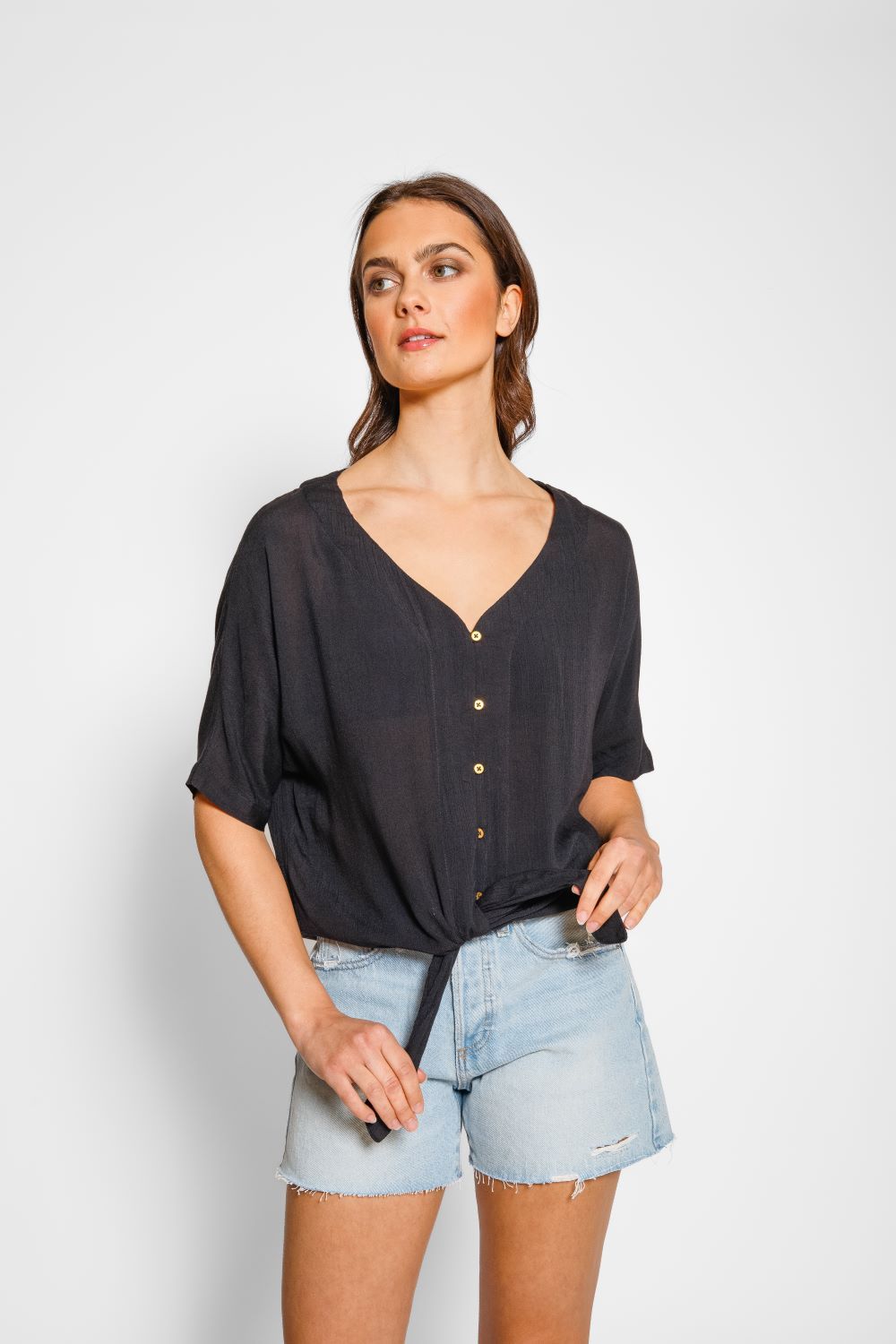 Koy Miami Front Tie Top - Womens Blouse - Big Sun Vernon  | Okanagan Beachwear