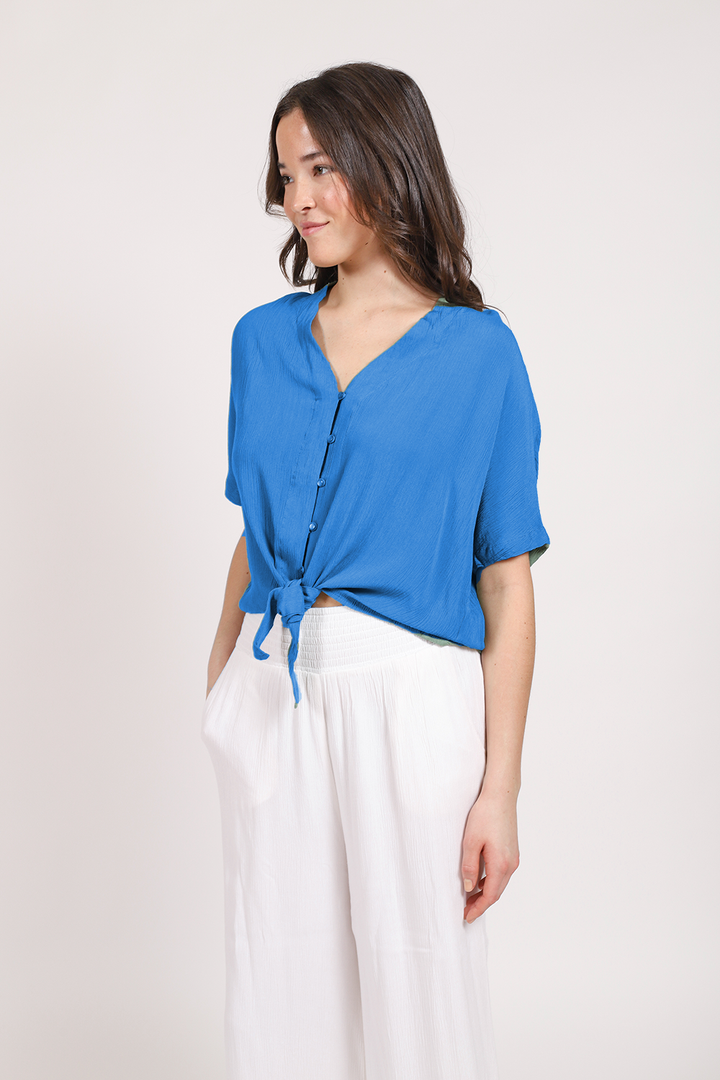 Koy Miami Front Tie Top - Womens Blouse - Big Sun Vernon  | Okanagan Beachwear