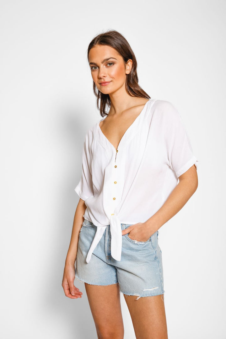 Koy Miami Front Tie Top - Womens Blouse - Big Sun Vernon  | Okanagan Beachwear