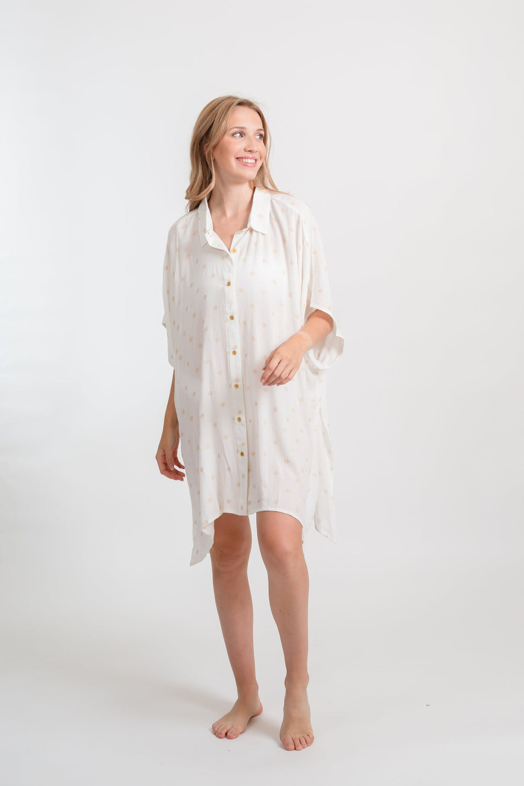 Koy Miami Shine Big Shirt - Womens Blouse - Big Sun Vernon  | Okanagan Beachwear