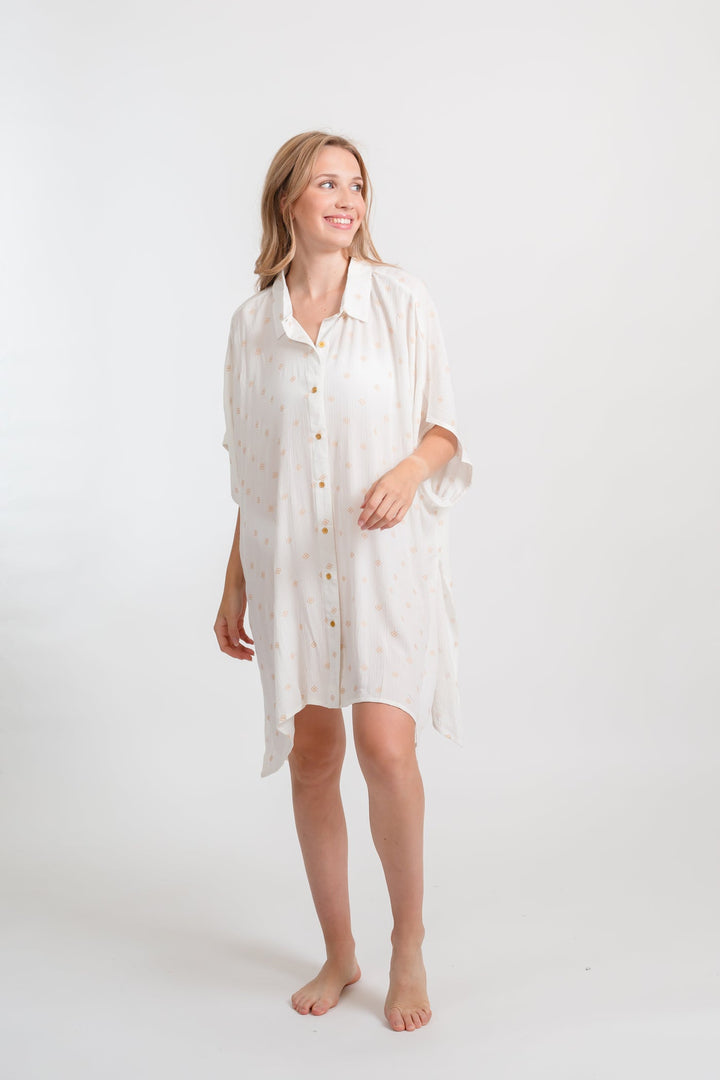 Koy Miami Shine Big Shirt - Womens Blouse - Big Sun Vernon  | Okanagan Beachwear