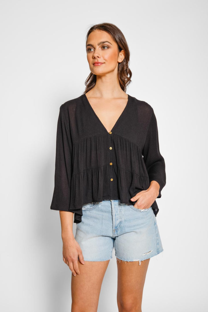 Koy Miami Tiered Top - Womens Blouse - Big Sun Vernon  | Okanagan Beachwear