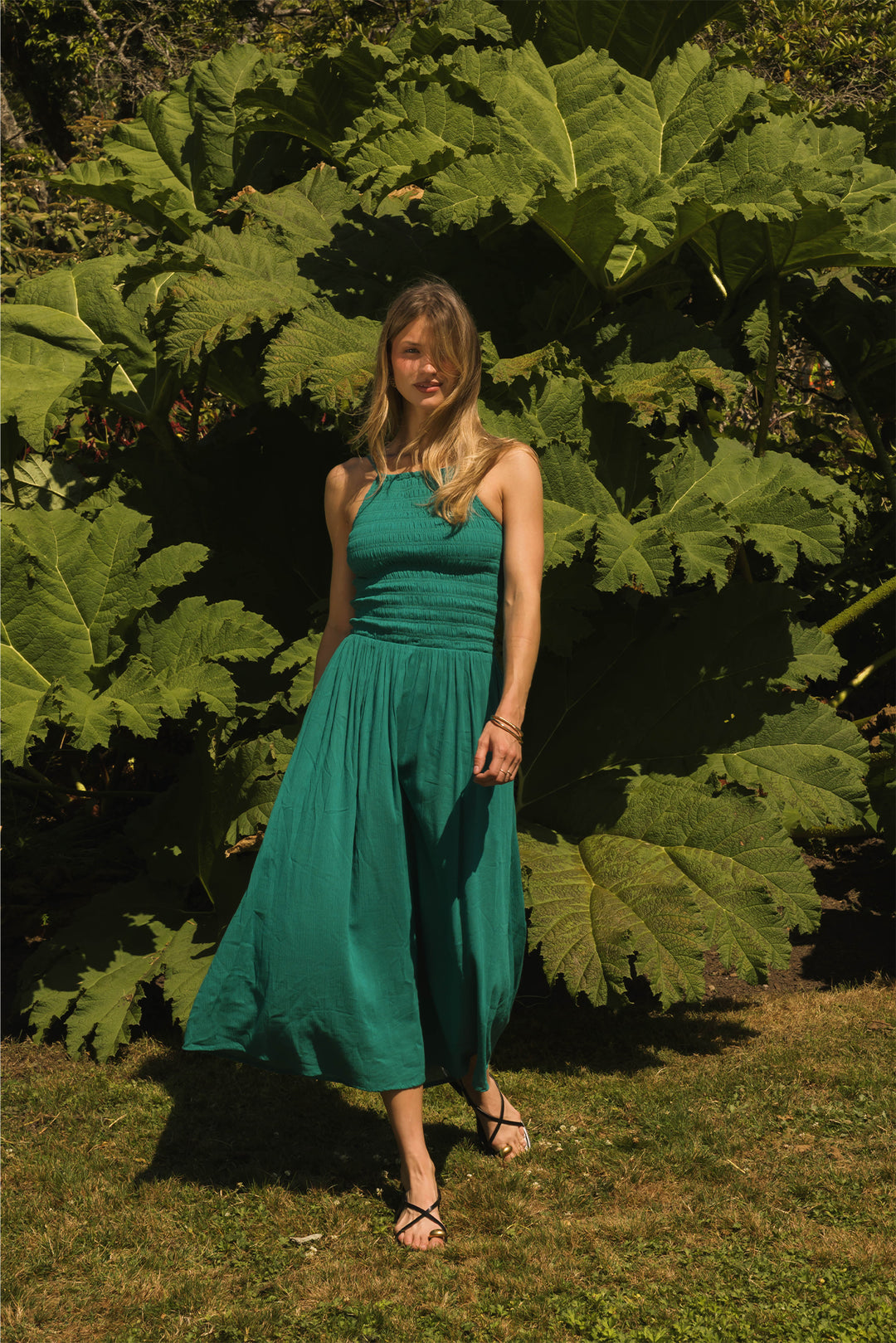 Koy Miami Luxe Hi Neck Midi Dress