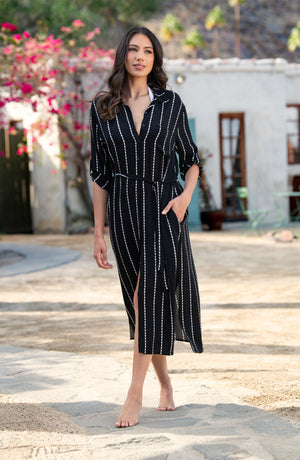 La Blanca City Lights Button Up Shirt Dress - Womens Casual Dresses - Big Sun Vernon  | Okanagan Beachwear