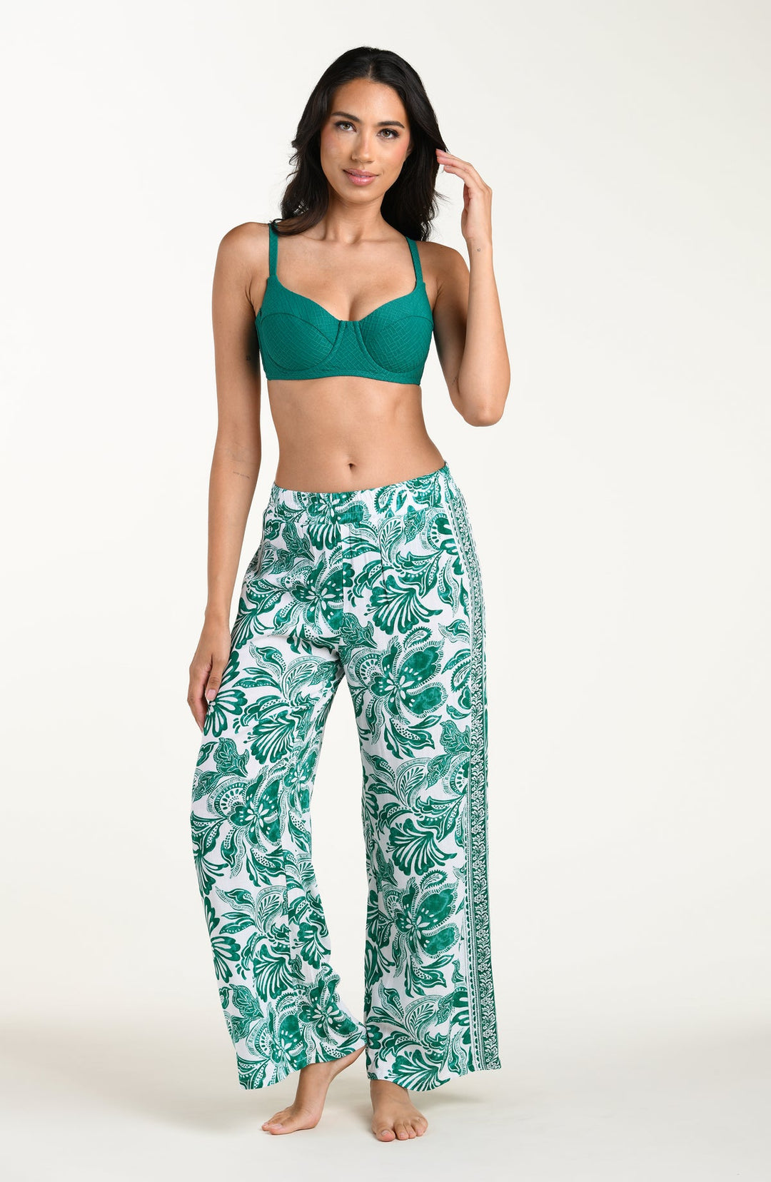 La Blanca Botanical Brocade Wide Leg Pant